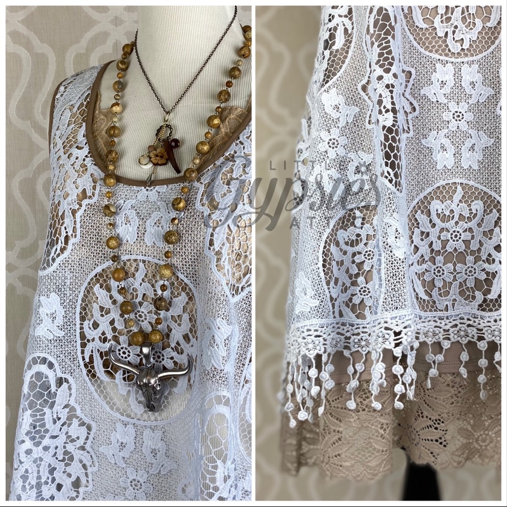 Ryu Layer Everything Crochet Top - Picture 3 of 16